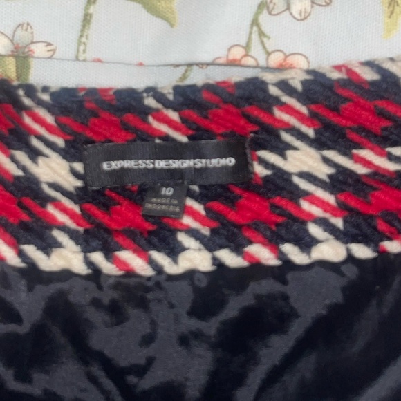 Vintage Y2K Express Tweed Mini Skirt - Picture 3 of 9